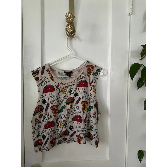 Forever21 Women’s size Medium Pop Art graphic Tanktop - Picture 1 of 6